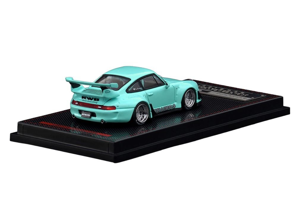 RWB 993 "Lomianki" Blue Green 1/64 Diecast Model Car by Ignition Model view 3