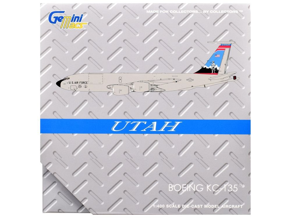 Boeing KC-135R Stratotanker Aircraft "Utah Air National Guard" United States Air Force (61-0275) Gray "Gemini Macs" Series 1/400 Diecast Model Airplane by GeminiJets view 3