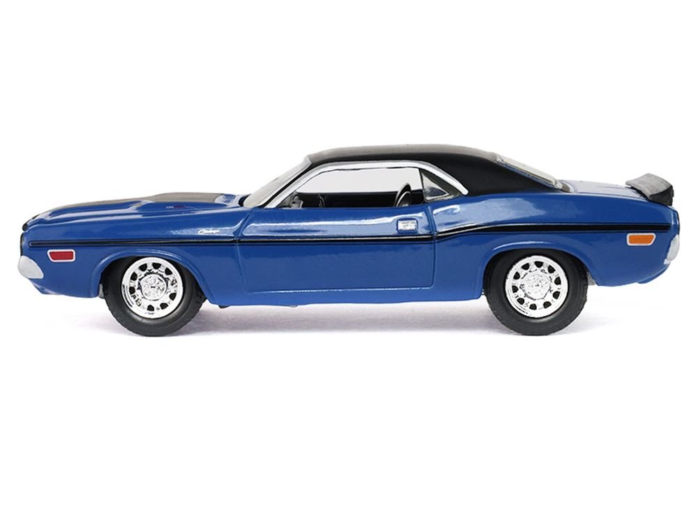 1970 Dodge Challenger Blue with Black Top "America 250 Edition" "Anniversary Collection" Series 18 1/64 Diecast Model Car by Greenlight view 2