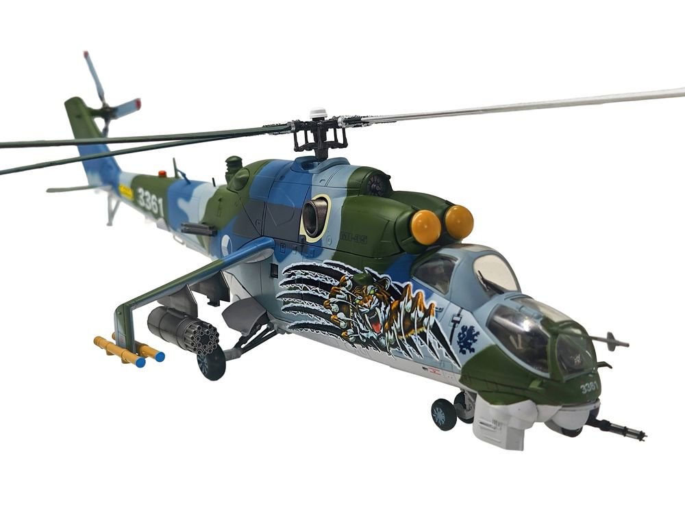 Mil Mi-35 (Mi-24V) Hind Helicopter "3361 221 Squadron 22 Wing NATO Tiger Meet Cambrai France" (2011) Czech Air Force 1/48 Diecast Model by Bless Wing view 2