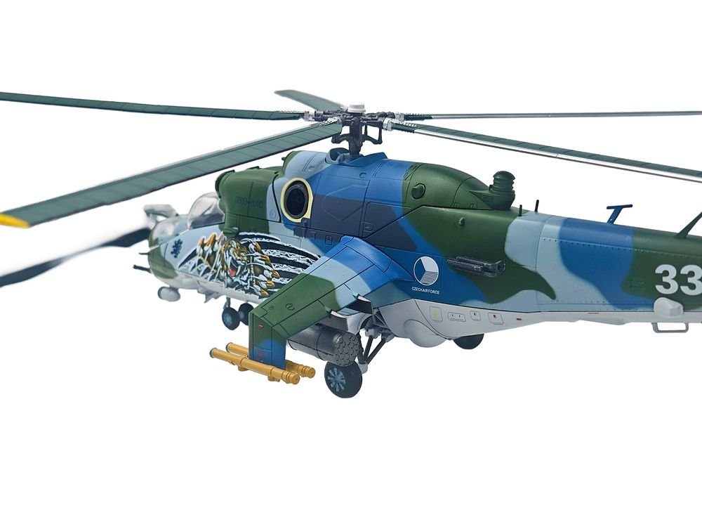 Mil Mi-35 (Mi-24V) Hind Helicopter "3361 221 Squadron 22 Wing NATO Tiger Meet Cambrai France" (2011) Czech Air Force 1/48 Diecast Model by Bless Wing view 3