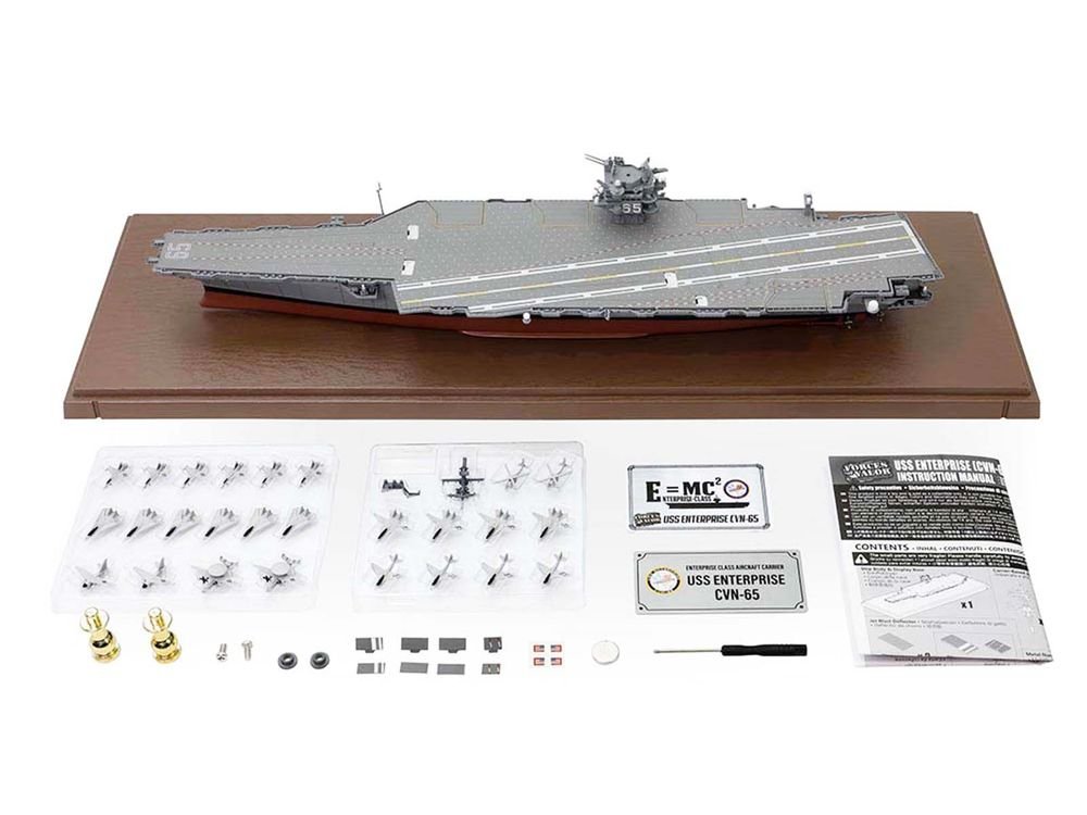 USS Enterprise (CVN-65) Enterprise-Class Aircraft Carrier United States Navy "Full Hull Edition" Series 1/700 Diecast Model by Forces of Valor view 5