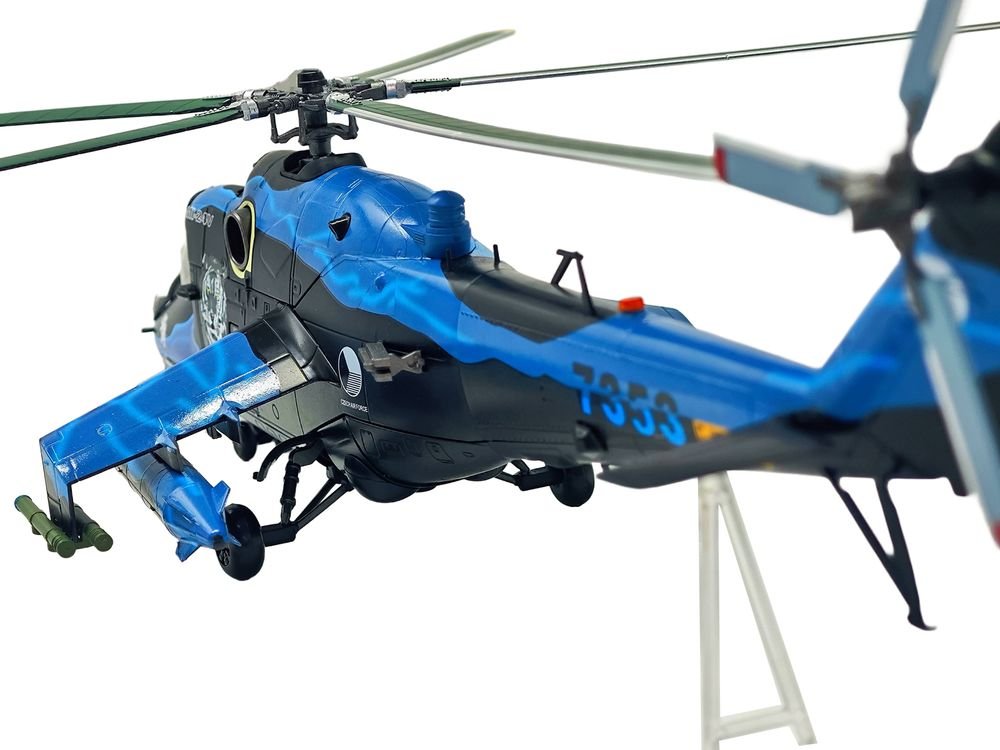 Mil Mi-24V Hind-E Helicopter "7353 231 Squadron 23 Wing NATO Tiger Meet Turkey" (2005) Czech Air Force 1/48 Diecast Model by Bless Wing view 4