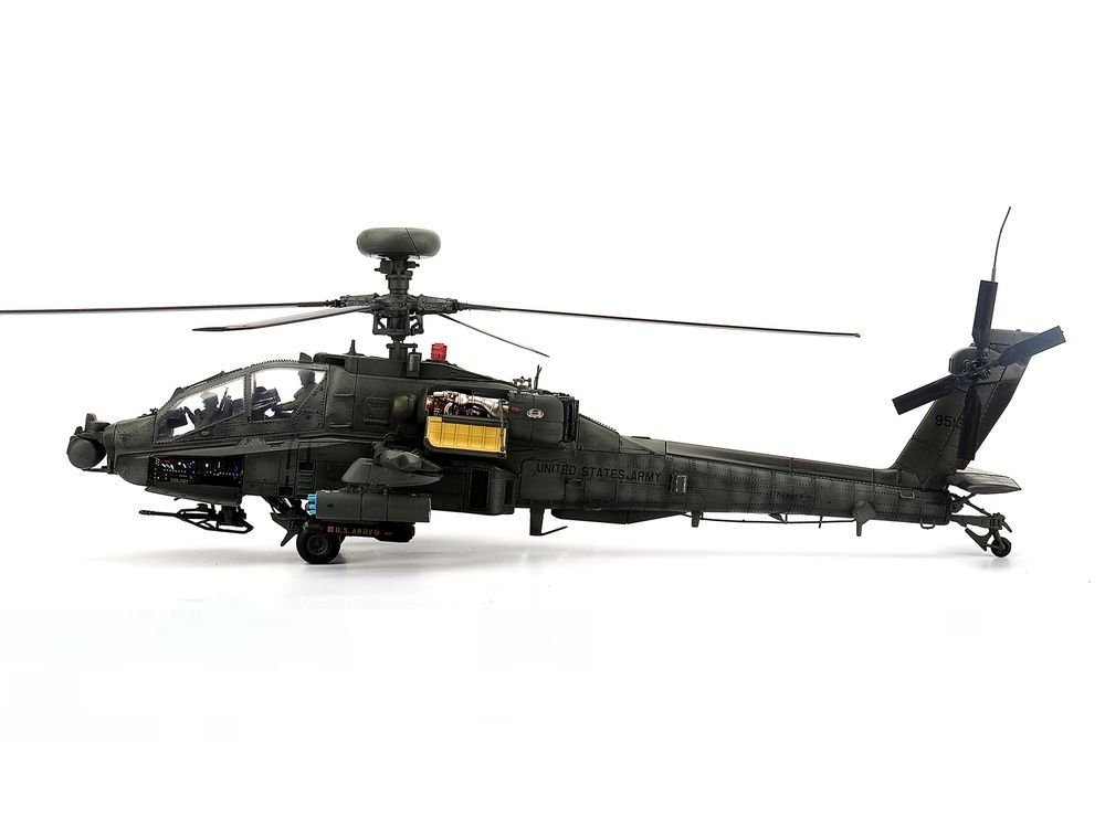Hughes AH-64D Apache Longbow Helicopter "Charlie Company 1st Battalion 227th Aviation Regiment 1st Cavalry Division Operation Iraqi Freedom" (2003) United States Army 1/48 Diecast Model by Bless Wing view 2