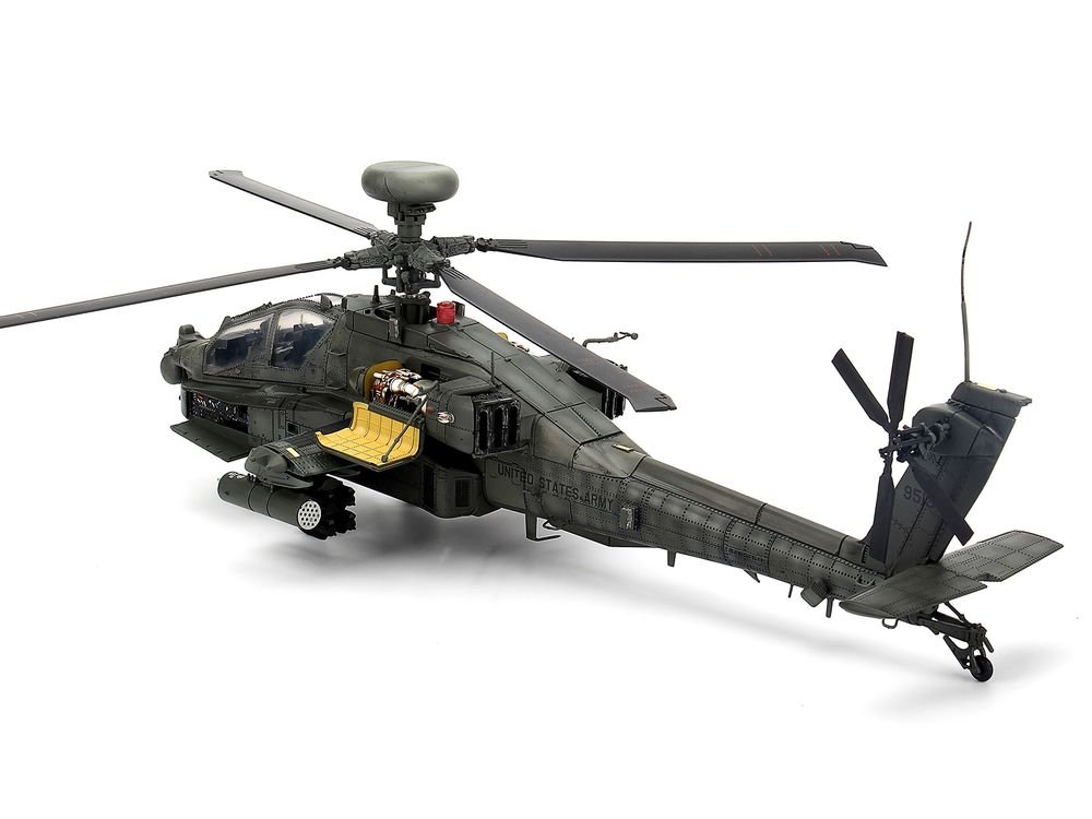 Hughes AH-64D Apache Longbow Helicopter "Charlie Company 1st Battalion 227th Aviation Regiment 1st Cavalry Division Operation Iraqi Freedom" (2003) United States Army 1/48 Diecast Model by Bless Wing view 3