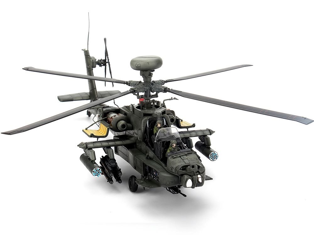 Hughes AH-64D Apache Longbow Helicopter "Charlie Company 1st Battalion 227th Aviation Regiment 1st Cavalry Division Operation Iraqi Freedom" (2003) United States Army 1/48 Diecast Model by Bless Wing view 5
