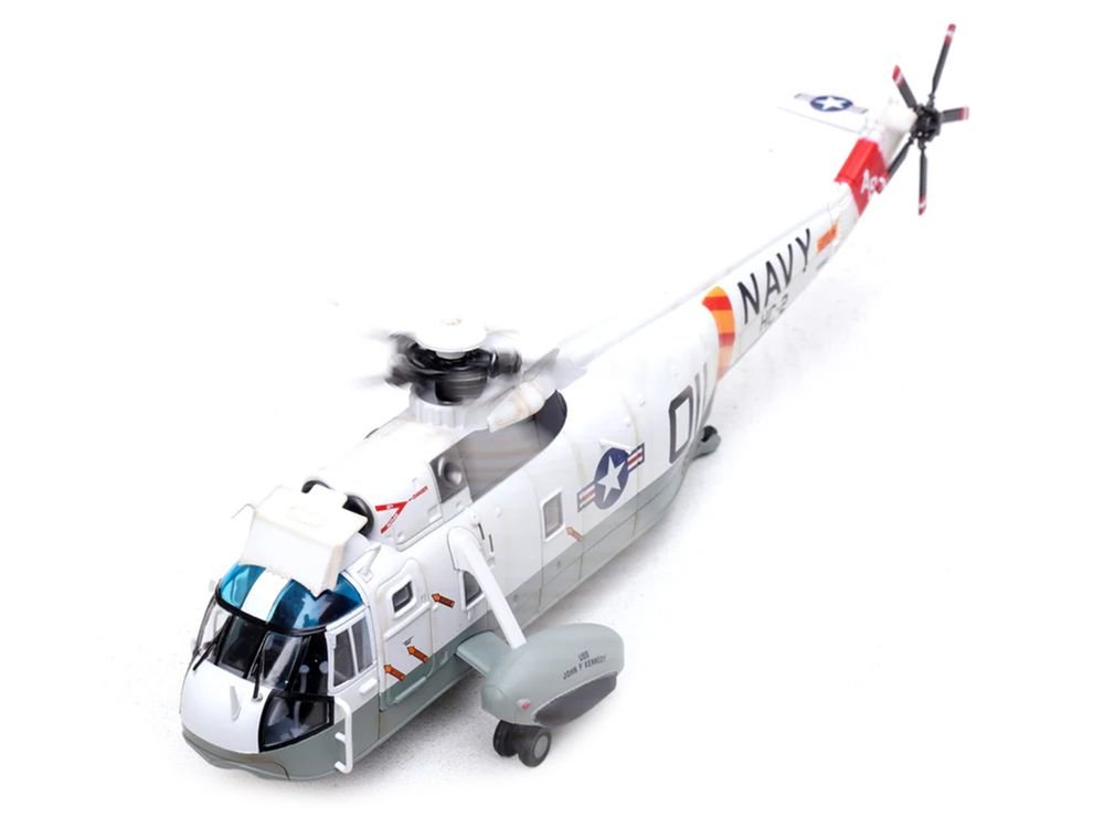 Sikorsky SH-3G Sea King Helicopter "148987/AB 011 Helicopter Combat Support Squadron 2 Fleet Angels USS John F Kennedy (CVA-67)" (1970s) United States Navy 1/72 Diecast Model by Legion view 4
