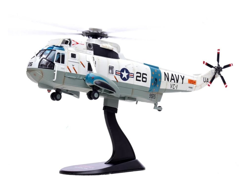 Sikorsky SH-3G Sea King Helicopter "149925/UA 26 Fleet Composite Squadron 1 Blue Alii NAS Barbers Point Hawaii" (1970s) United States Navy 1/72 Diecast Model by Legion view 5