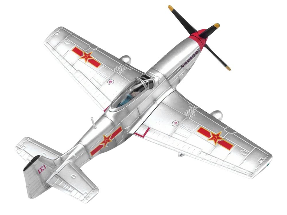 North American P-51D Mustang Aircraft "Captured from Chinese Nationalist Forces Chinese People's Revolution Military Museum" People's Liberation Army Air Force 1/72 Diecast Model Airplane by Legion view 3