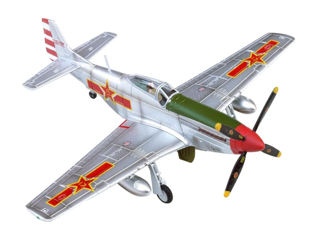 North American P-51K Mustang Aircraft "Captured from Chinese Nationalist Forces Chinese People's Revolution Military Museum" (1949) People's Liberation Army Air Force 1/72 Diecast Model Airplane by Legion view 2