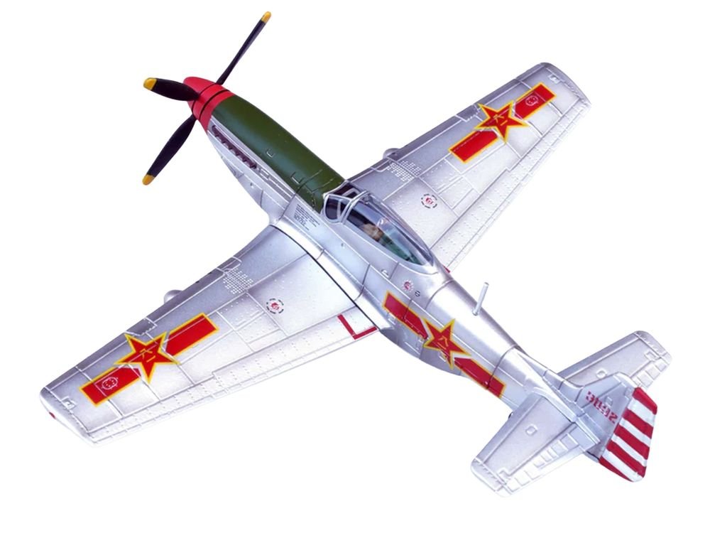 North American P-51K Mustang Aircraft "Captured from Chinese Nationalist Forces Chinese People's Revolution Military Museum" (1949) People's Liberation Army Air Force 1/72 Diecast Model Airplane by Legion view 3