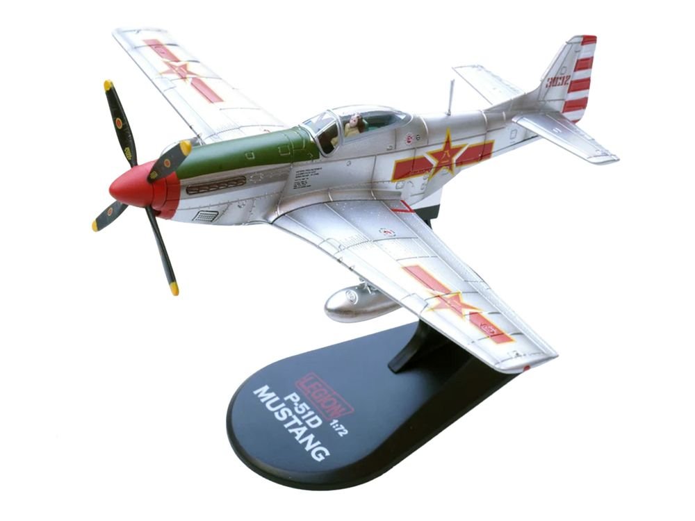 North American P-51K Mustang Aircraft "Captured from Chinese Nationalist Forces Chinese People's Revolution Military Museum" (1949) People's Liberation Army Air Force 1/72 Diecast Model Airplane by Legion view 4