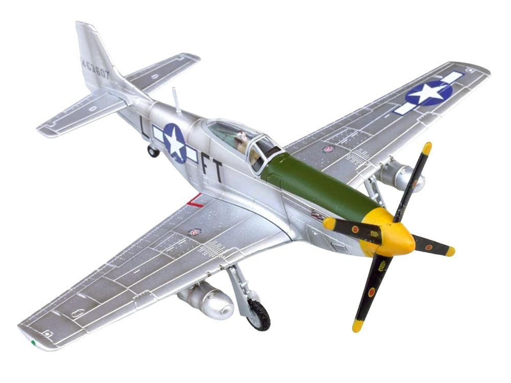 North American P-51D Mustang Aircraft "Feeble Eagle 18.5-victory Ace Glenn Eagleston 353rd Fighter Squadron 354th Fighter Group Ninth Air Force" (1945) United States Army Air Forces 1/72 Diecast Model Airplane by Legion view 3