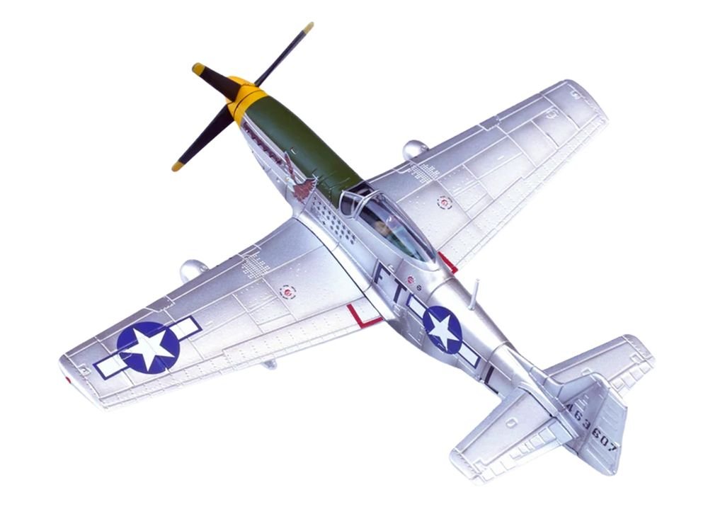 North American P-51D Mustang Aircraft "Feeble Eagle 18.5-victory Ace Glenn Eagleston 353rd Fighter Squadron 354th Fighter Group Ninth Air Force" (1945) United States Army Air Forces 1/72 Diecast Model Airplane by Legion view 4