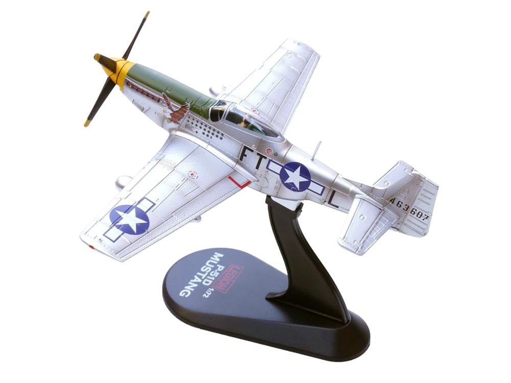 North American P-51D Mustang Aircraft "Feeble Eagle 18.5-victory Ace Glenn Eagleston 353rd Fighter Squadron 354th Fighter Group Ninth Air Force" (1945) United States Army Air Forces 1/72 Diecast Model Airplane by Legion view 5