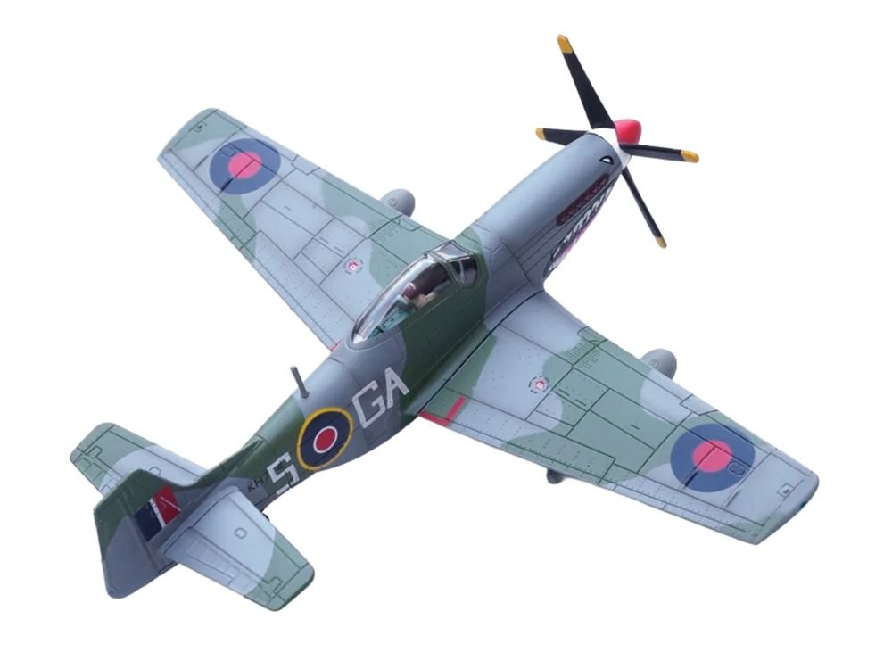 North American Mustang Mk.IV Aircraft "KH774 F/L Ellis Blanchford No. 112 'Shark' Squadron 239 Wing Italy" (1945) Royal Air Force 1/72 Diecast Model Airplane by Legion view 3