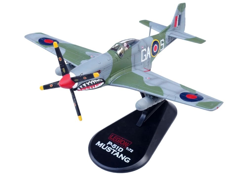 North American Mustang Mk.IV Aircraft "KH774 F/L Ellis Blanchford No. 112 'Shark' Squadron 239 Wing Italy" (1945) Royal Air Force 1/72 Diecast Model Airplane by Legion view 4