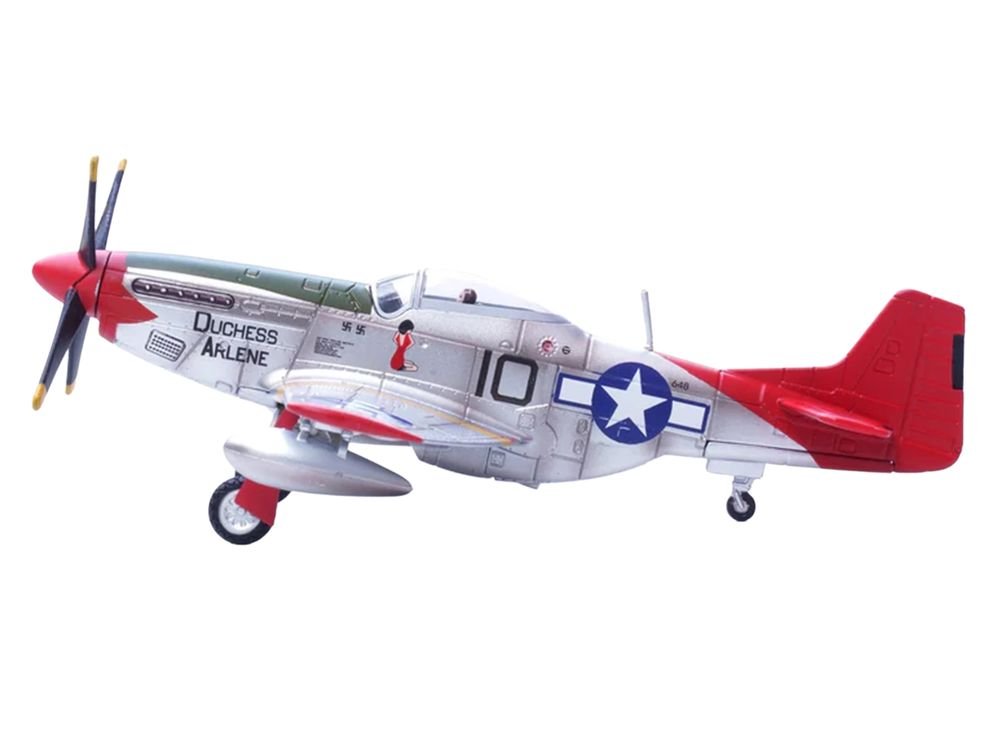 North American P-51D Mustang Aircraft "Duchess Arlene Robert Williams 100th Fighter Squadron 332nd Fighter Group Tuskegee Airmen Fifteenth Air Force Italy" (1944) United States Army Air Forces 1/72 Diecast Model Airplane by Legion view 4