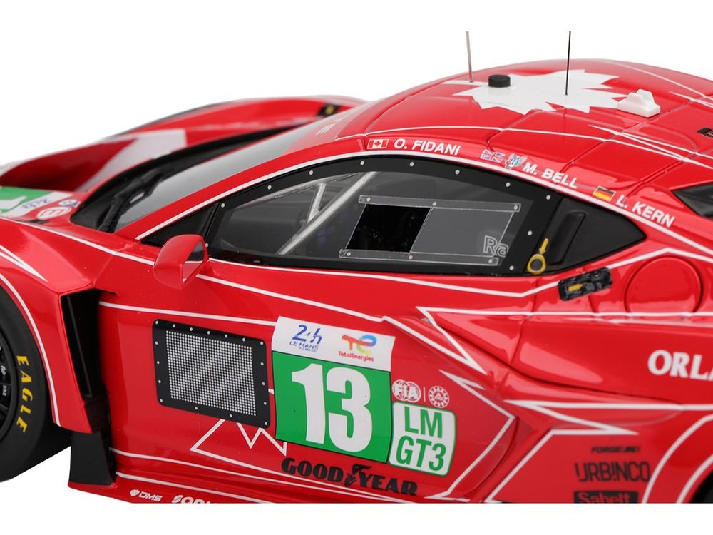 Chevrolet Corvette Z06 GT3.R #13 Matt Bell - Orey Fidani - Lars Kern "AWA Racing" "24 Hours of Le Mans" (2025) 1/18 Model Car by Top Speed view 2