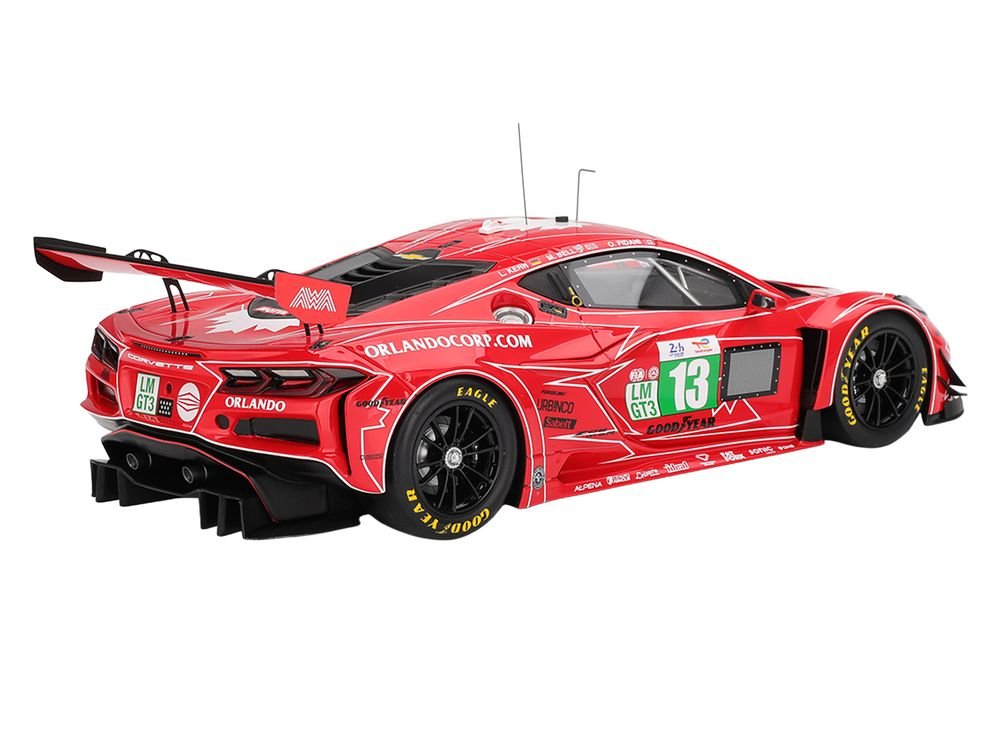 Chevrolet Corvette Z06 GT3.R #13 Matt Bell - Orey Fidani - Lars Kern "AWA Racing" "24 Hours of Le Mans" (2025) 1/18 Model Car by Top Speed view 4