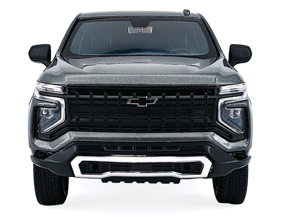 2025 Chevrolet Tahoe PPV Dark Gray Metallic "Custom Builder's Kit - Law Enforcement and Public Service" 1/24 Diecast Model Car by Motormax view 4