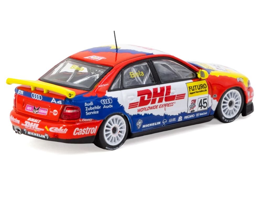 Audi A4 Quattro #45 Frank Biela "Super Tourenwagen Cup" (1998) "Hobby64" Series 1/64 Diecast Model Car by Tarmac Works view 3