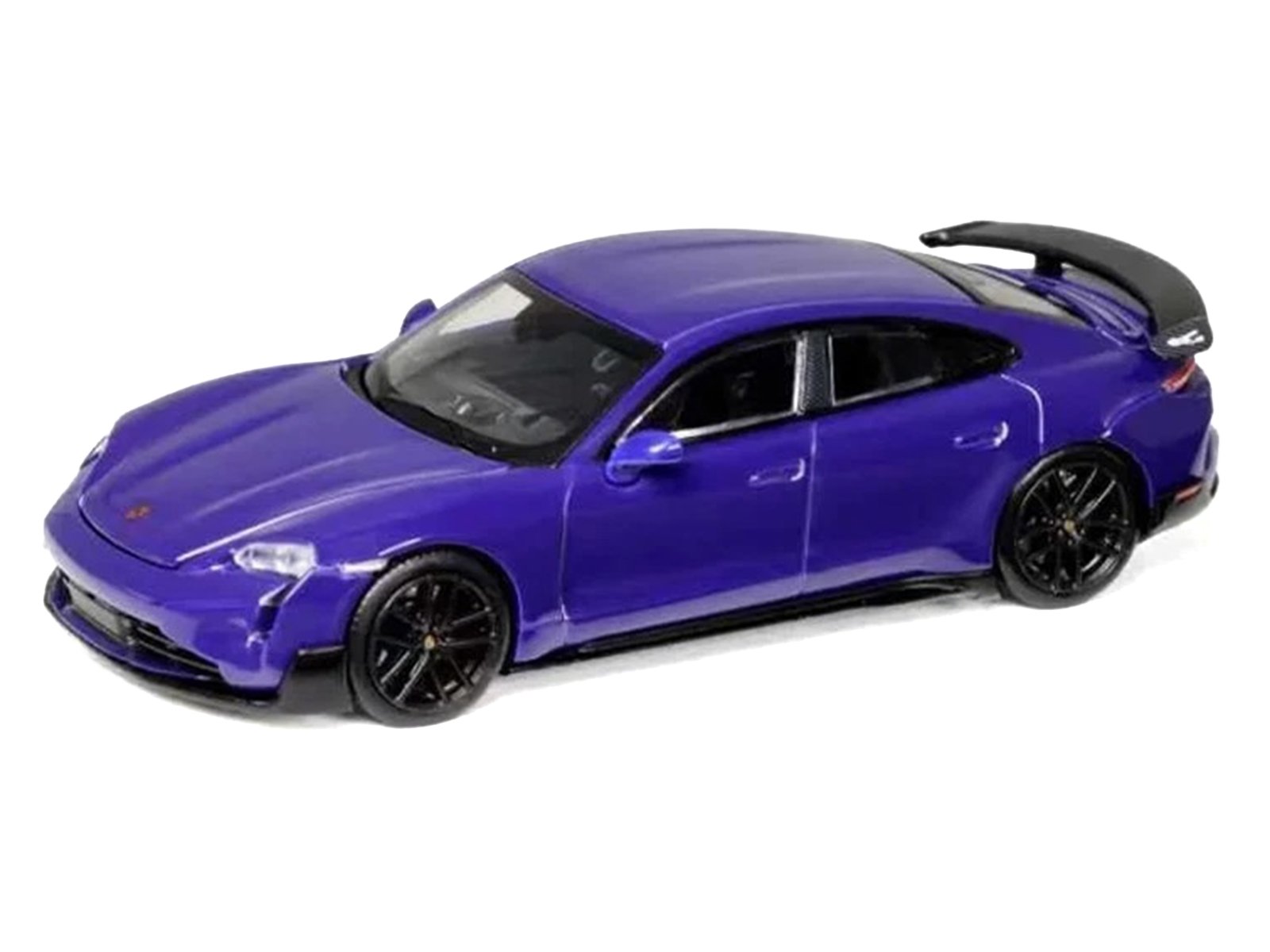 Porsche Taycan Turbo GT Purple 1/64 Diecast Model Car by Trends Hobby view 2