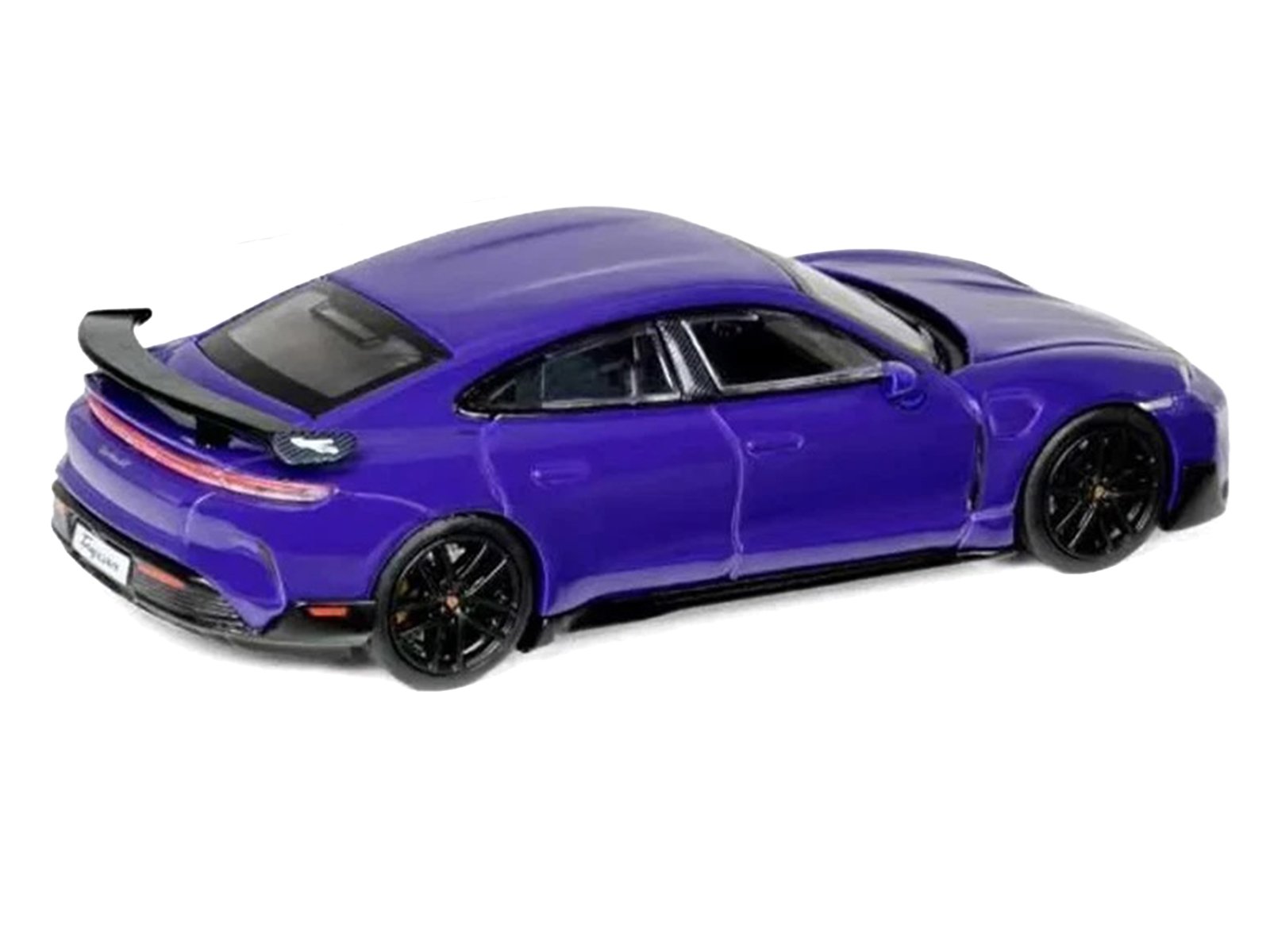 Porsche Taycan Turbo GT Purple 1/64 Diecast Model Car by Trends Hobby view 4