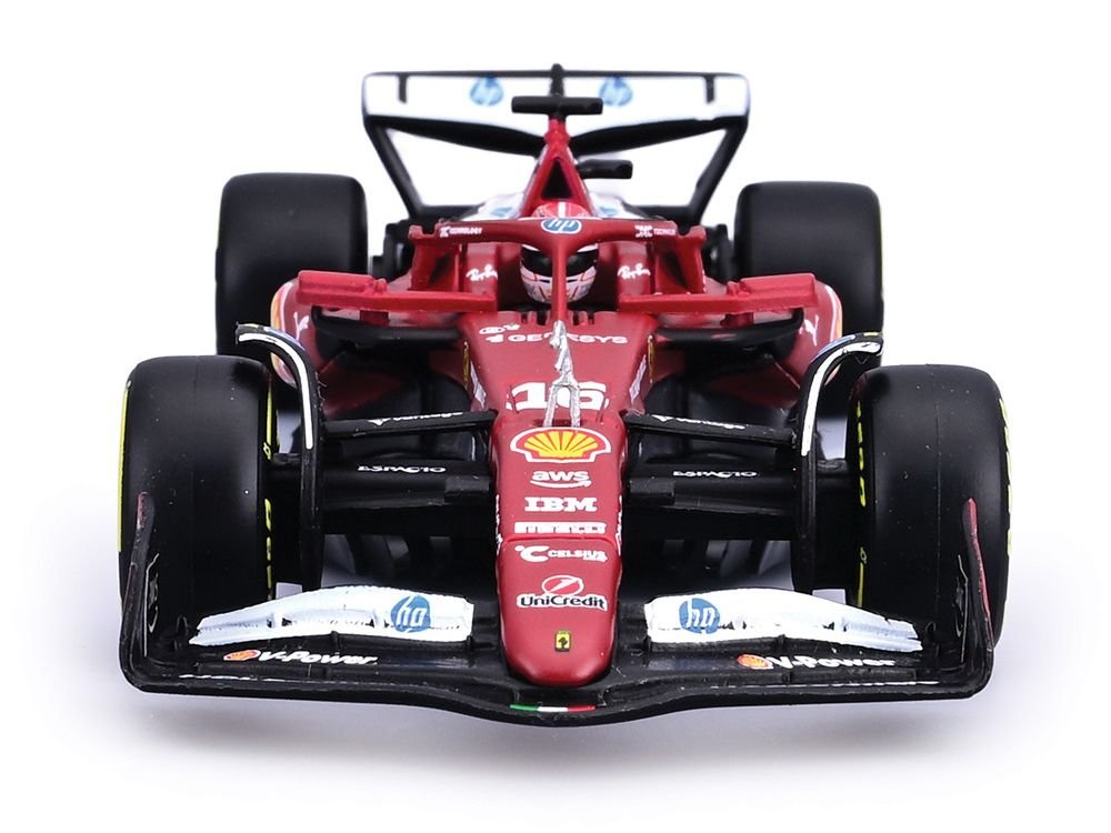 Ferrari SF-25 #16 Charles Leclerc Formula One F1 "World Championship" (2025) with Display Case 1/43 Diecast Model Car by Bburago view 4
