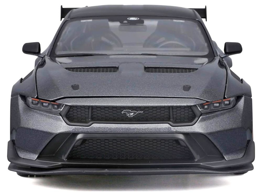 2025 Ford Mustang GTD Dark Gray Metallic with Black Top "Special Edition" Series 1/18 Diecast Model Car by Maisto view 4