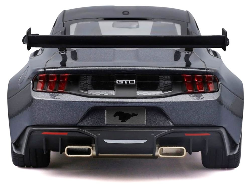 2025 Ford Mustang GTD Dark Gray Metallic with Black Top "Special Edition" Series 1/18 Diecast Model Car by Maisto view 5