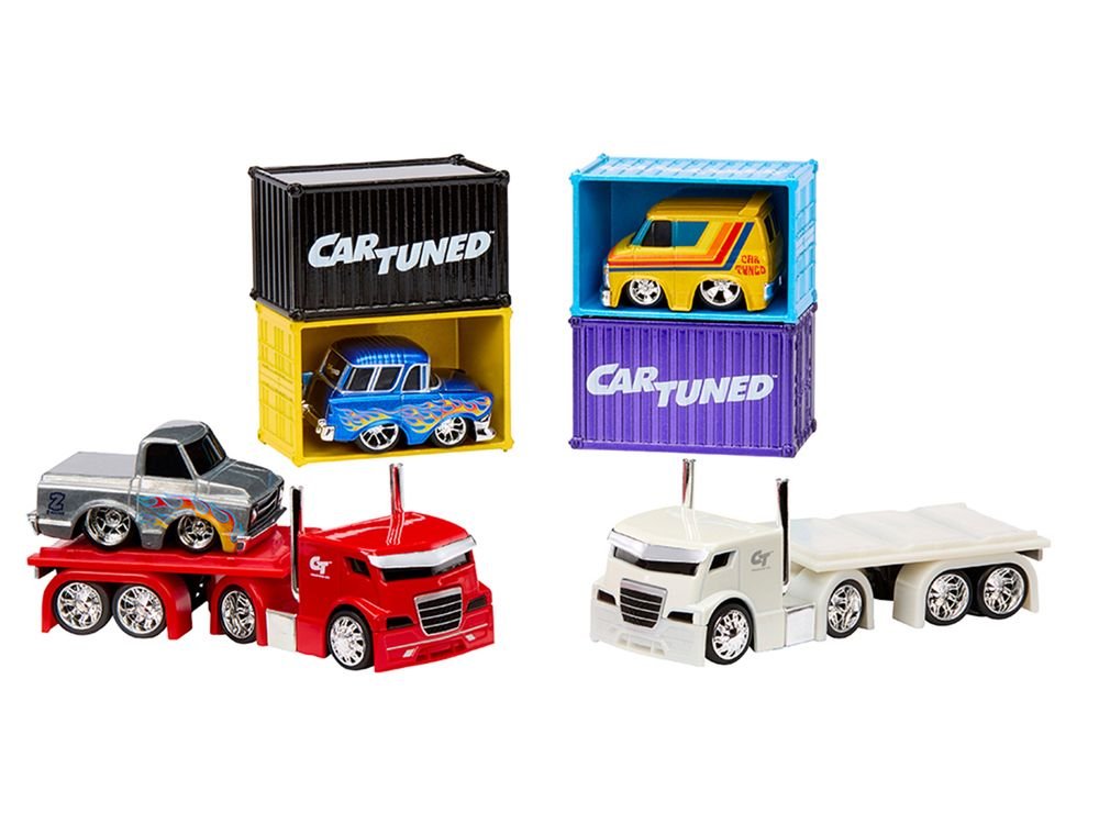 "Rigs" Container Case Series 2 Set of 4 Pieces Diecast Model Cars by CarTuned view 3