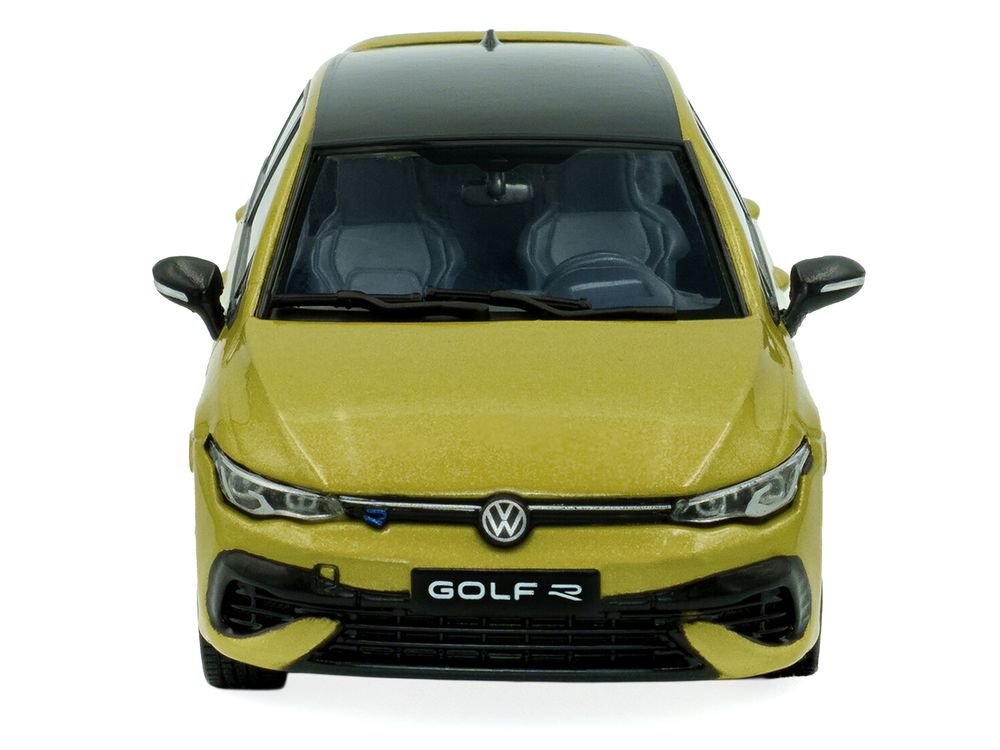 2023 Volkswagen Golf R 333 Limited Edition Lime Yellow Metallic with Black Top 1/43 Diecast Model Car by Solido view 5