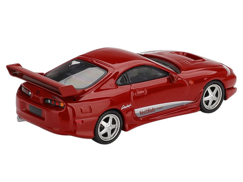 Toyota Supra "VeilSide Combat V-I" Red Limited Edition 1/64 Diecast Model Car by Mini GT view 3