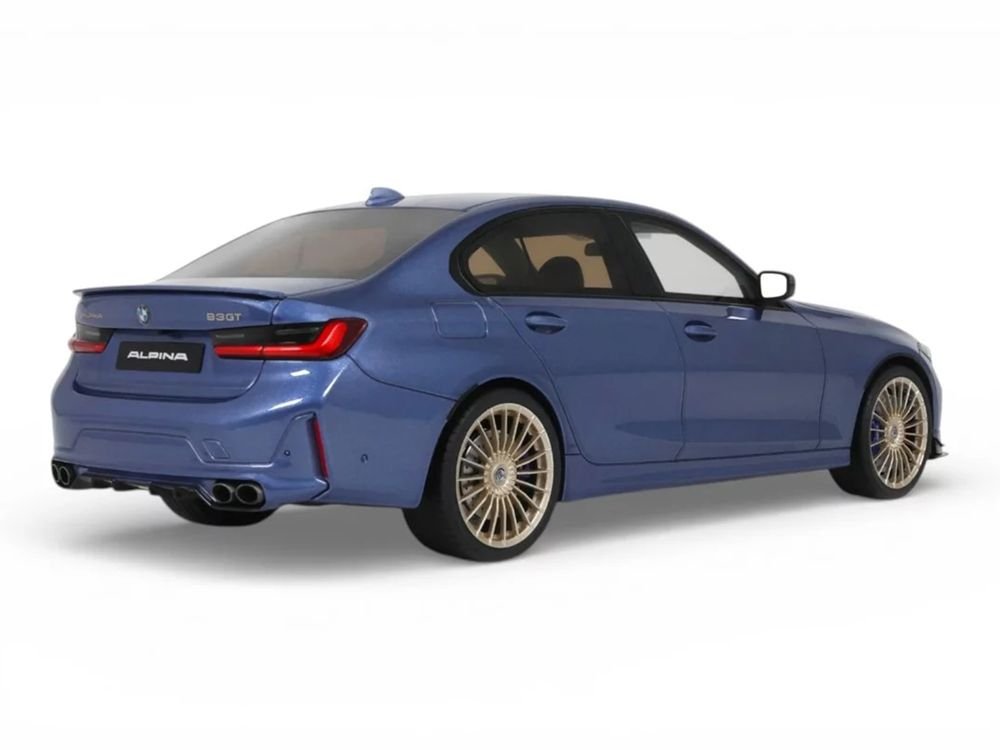 2024 BMW Alpina B3 GT Saloon Blue Metallic 1/18 Model Car by GT Spirit view 5