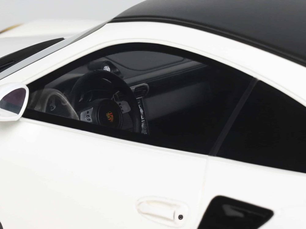 2024 Porsche 911 Turbo LB-Works White with Black Top 1/18 Model Car by GT Spirit view 2