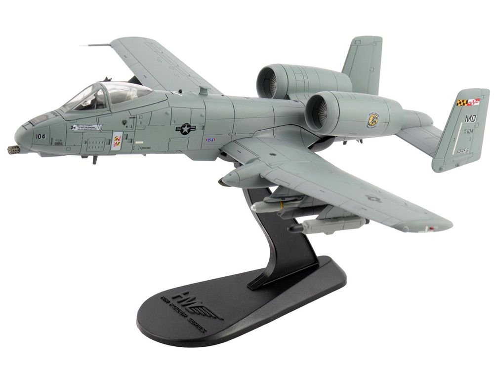 Fairchild Republic A-10C Thunderbolt II Attack Aircraft "80-0283 Maryland Farewell 104 FS Maryland ANG" (2025) United States Air Force "Air Power Series" 1/72 Diecast Model by Hobby Master view 5