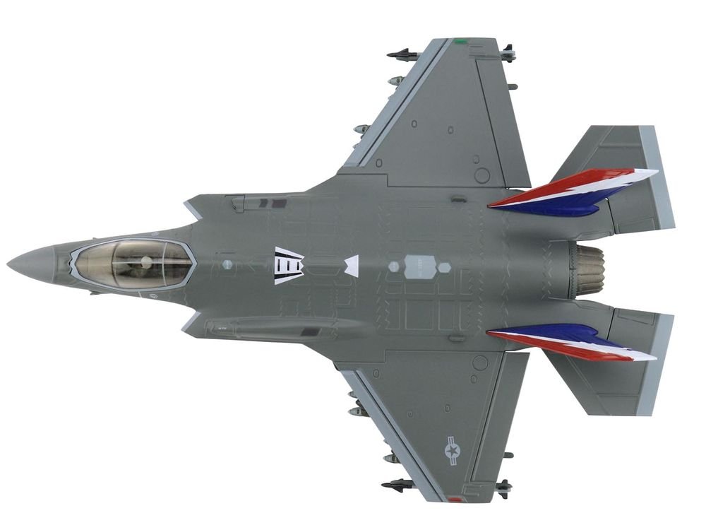 Lockheed Martin F-35A Lightning II Aircraft "22-5696 1000th Lightning II 176th FS Wisconsin ANG" (2004) United States Air Force "Air Power Series" 1/72 Diecast Model by Hobby Master view 3