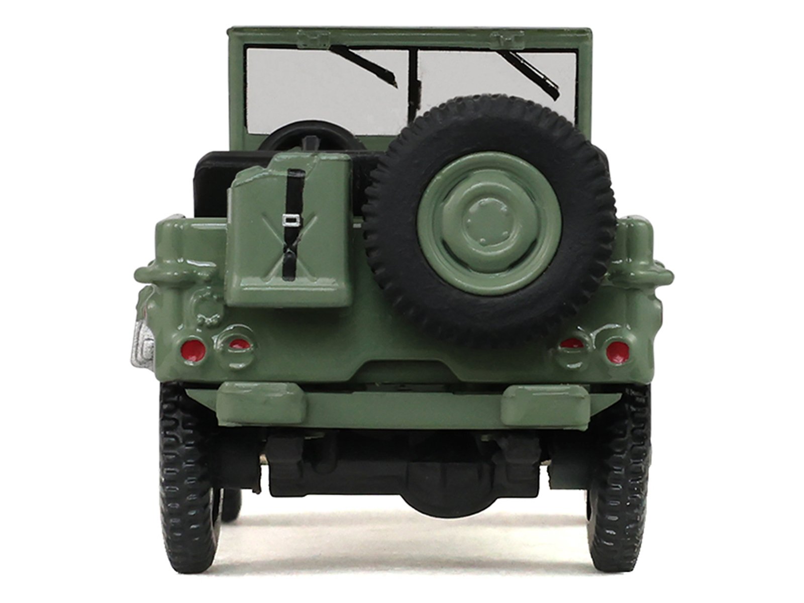1942 Willy’s MB Jeep Olive Green "America 250 Edition" "Anniversary Collection" Series 18 1/64 Diecast Model Car by Greenlight view 4