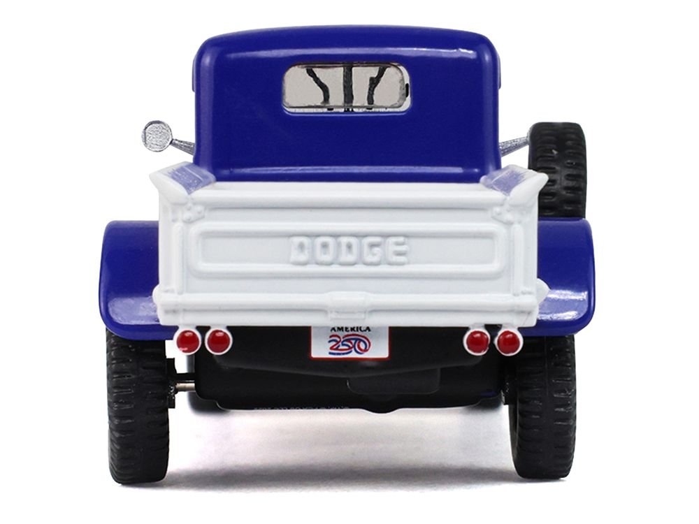 1946 Dodge Power Wagon Pickup Truck Red White and Blue "America 250 Edition" "Anniversary Collection" Series 18 1/64 Diecast Model Car by Greenlight view 5