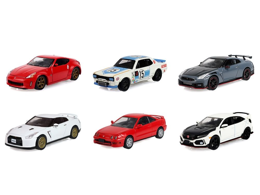 "Tokyo Torque" Series 10 Set of 6 pieces 1/64 Diecast Model Cars by Greenlight view 2