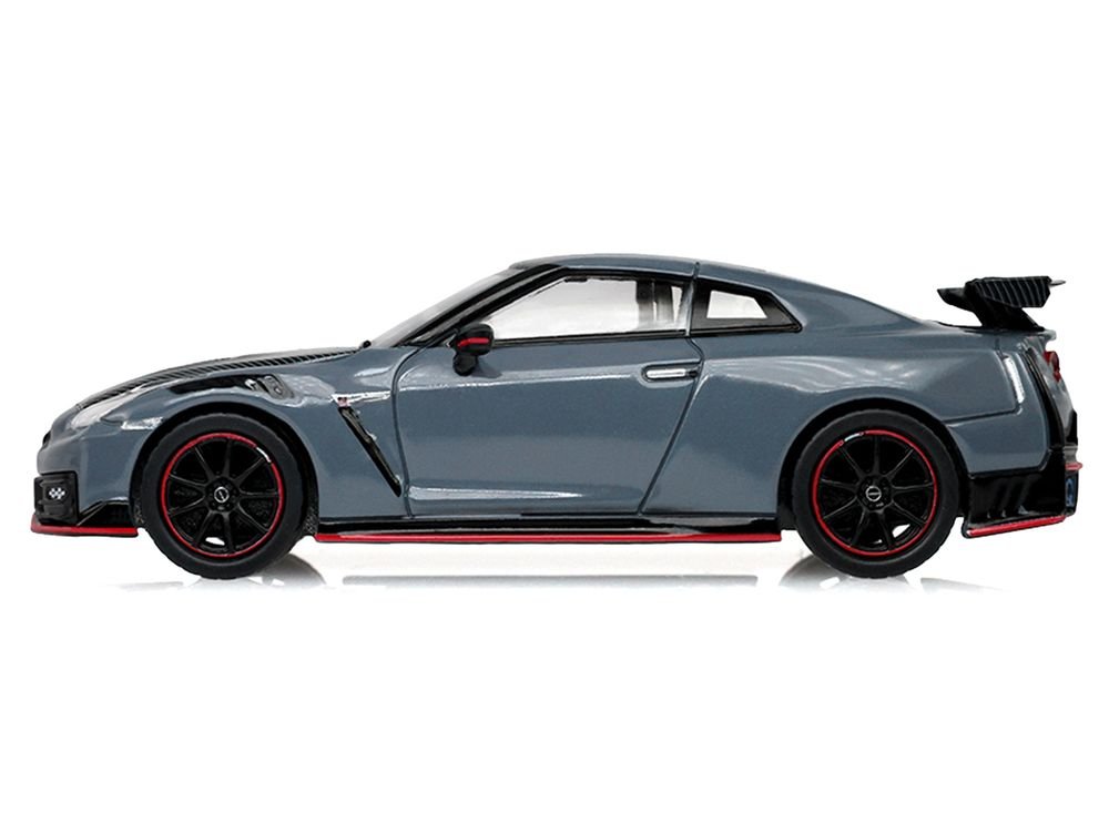 2024 Nissan GT-R (R35) NISMO RHD (Right Hand Drive) Stealth Gray with Carbon Top and Hood "Tokyo Torque" Series 10 1/64 Diecast Model Car by Greenlight view 2