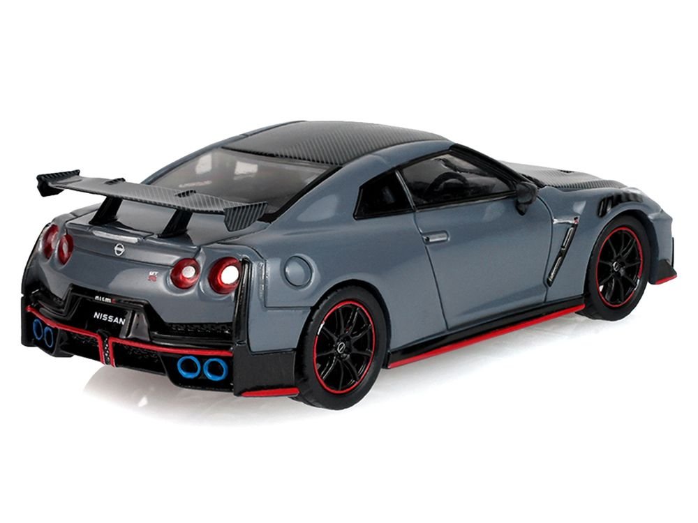 2024 Nissan GT-R (R35) NISMO RHD (Right Hand Drive) Stealth Gray with Carbon Top and Hood "Tokyo Torque" Series 10 1/64 Diecast Model Car by Greenlight view 3