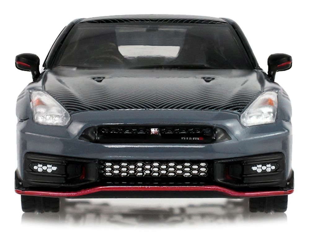 2024 Nissan GT-R (R35) NISMO RHD (Right Hand Drive) Stealth Gray with Carbon Top and Hood "Tokyo Torque" Series 10 1/64 Diecast Model Car by Greenlight view 4