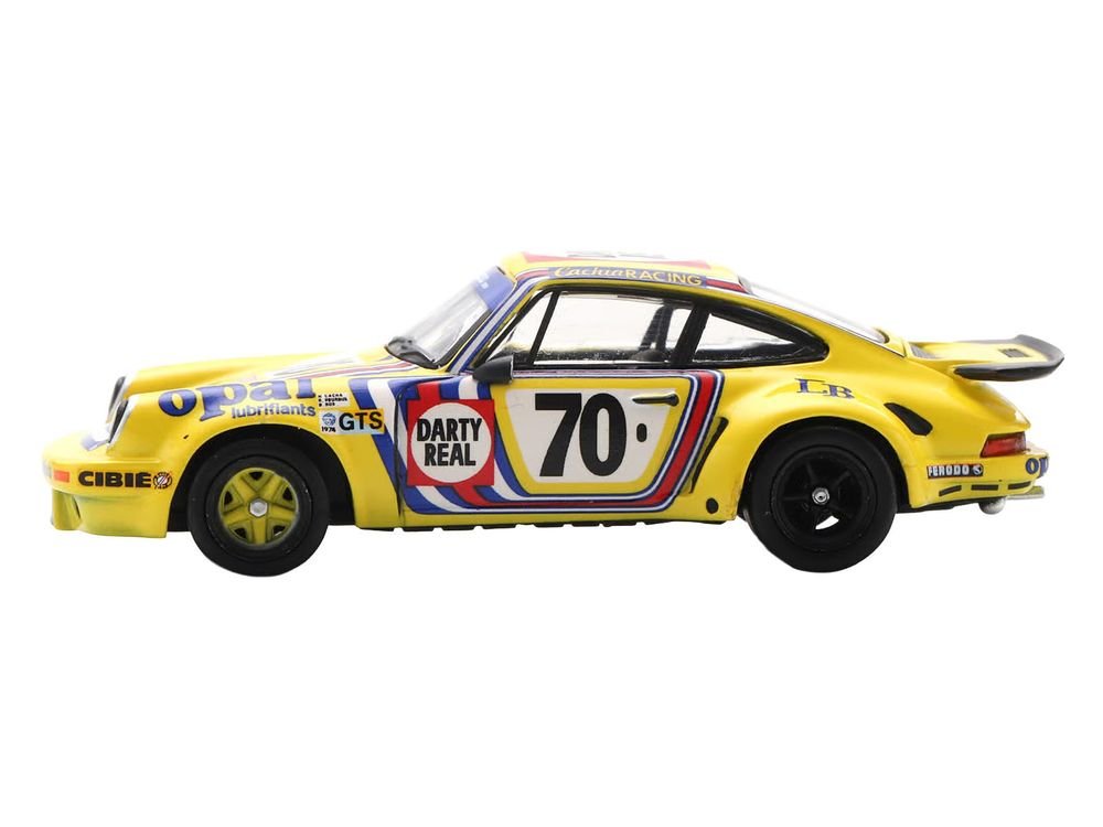 Porsche 911 Carrera RSR 3.0 #70 Henri Cachia - Raymound Touroul - Dennis Rua "ASA Cachia-Bondy" "24 Hours of Le Mans" (1974) 1/64 Model Car by Spark view 2