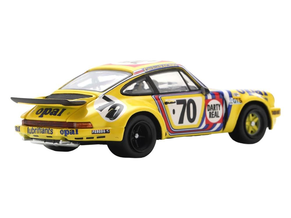 Porsche 911 Carrera RSR 3.0 #70 Henri Cachia - Raymound Touroul - Dennis Rua "ASA Cachia-Bondy" "24 Hours of Le Mans" (1974) 1/64 Model Car by Spark view 3