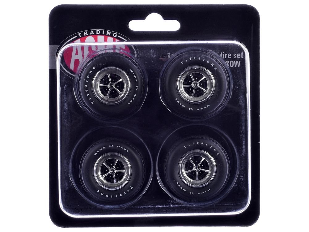 "Super Sport" Wheel and Tire Set of 4 pieces from "1970 Chevrolet Chevelle SS" for 1/18 Scale Models by ACME view 3