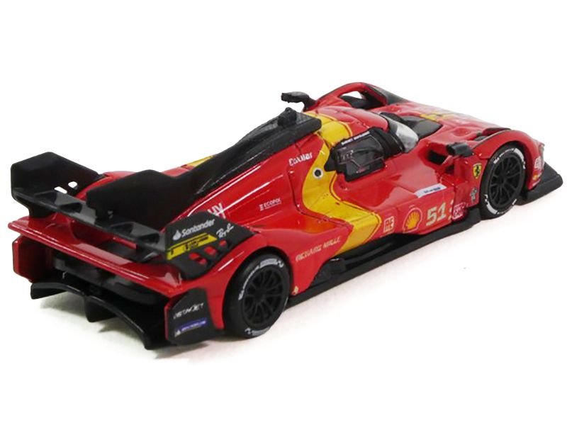 Ferrari 499P #51 James Calado - Antonio Giovinazzi - Alessandro Pier Guidi "Ferrari AF Corse" Winner "24 Hours of Le Mans" (2023) 1/64 Diecast Model Car by Polistil view 3