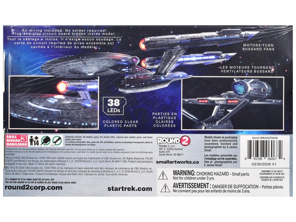 Star Trek: Strange New Worlds (2022-Current) TV Series USS Enterprise NCC-1701 Lighting Kit for 1/1000 Model Kit by Polar Lights view 2