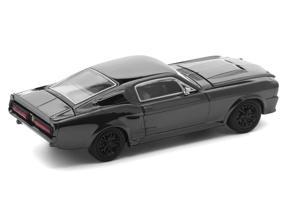 Shelby Mustang GT500 Dark Chrome "The Dark Chrome Series" 1/64 Die Cast Model Car by Pop Race view 4